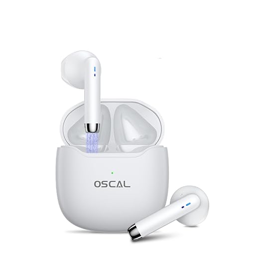 OSCAL Bluetooth Kopfhörer In Ear, Mini Kabellose Bluetooth Kopfhörer 5.3, Touch Sensoren In Ear Kopfhörer, IPX7 wasserdichte Noise Cancelling Kopfhörer Sport für IOS/Andriod Handy