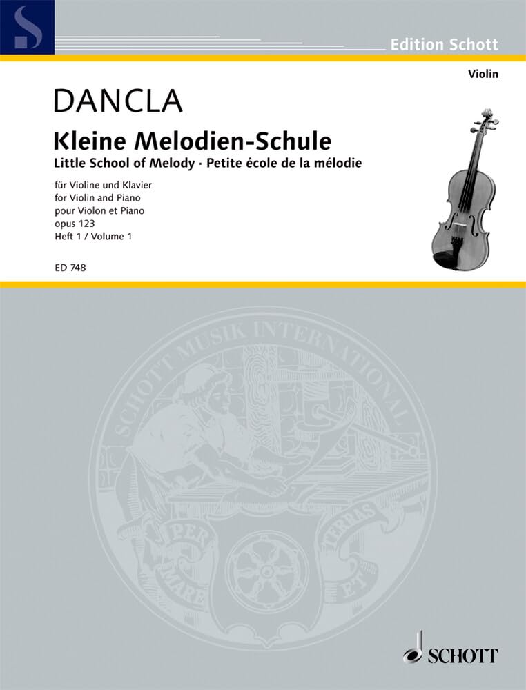 Petite école de la mélodie: 20 petites pièces. op. 123. violin and piano.