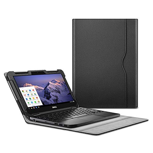 Fintie Sleeve Case for 11.6 Dell Inspiron Chromebook 11 3181 - Premium PU Leather Portfolio Book Cover Compatible with Chromebook 11 3181/3100 Education 2-in-1 / Latitude 11 2-in-1 3190 Education Fintie Sleeve Case for 11.6" Dell Inspiron Chromebook 11 3181 - Premium PU Leather Portfolio Book Cover Compatible with Chromebook 11 3181/3100 Education 2-in-1 / Latitude 11 2-in-1 3190 Education