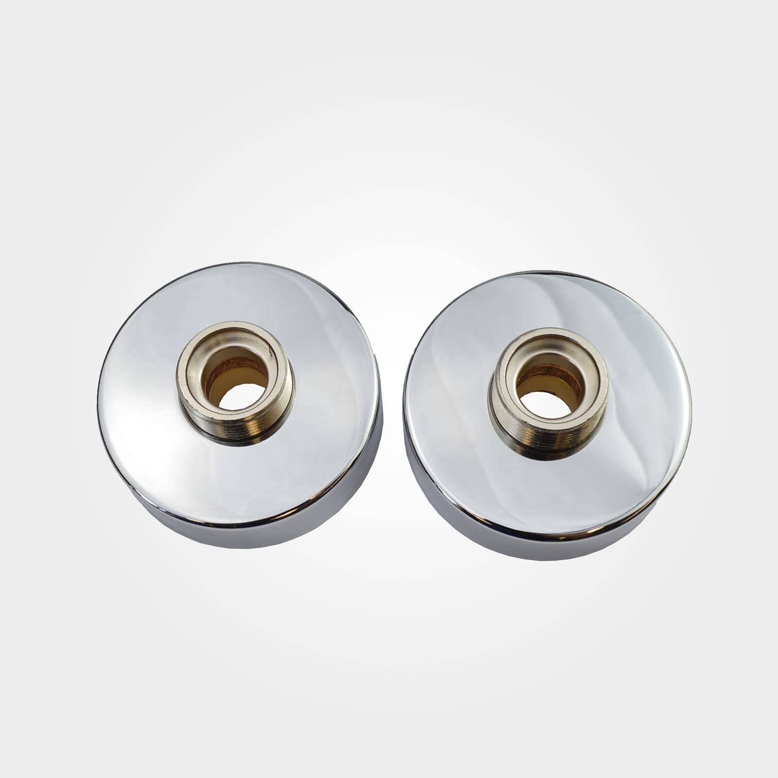 Nes Home Silver Round Chrome Easy Fast Fit Fixing Kit For Exposed Thermostatic Shower Mixer Bar Valves Brass Made