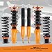 maXpeedingrods Coilover for BMW 3 E90 2004-2011, for E91 2004-2012, for E92 2005-2013, for E93 2006-2013, 24 Levels Adjustable Damper Coilovers Suspension Kit, Height Adjustable Lowering Kits Gold