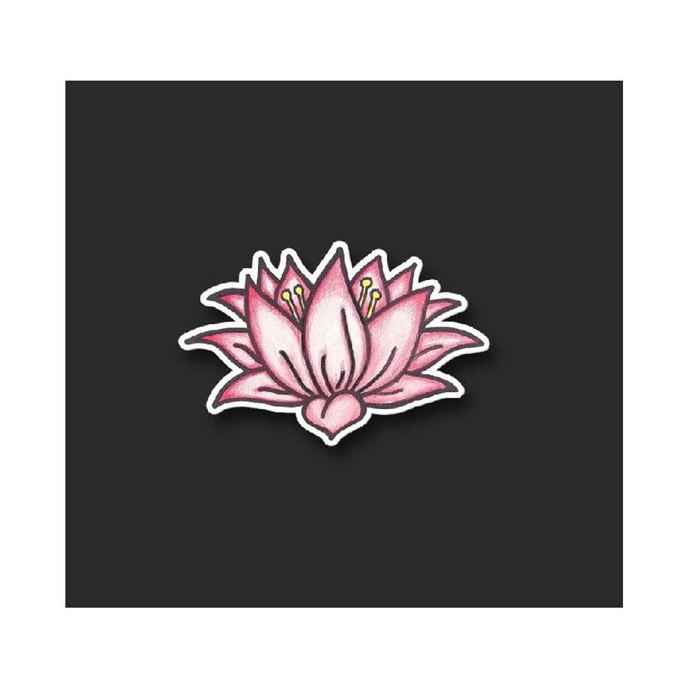Lotus Flower Vinyl Decal Sticker for Walls Doors Vehicles Motorcycles Boats Laptops