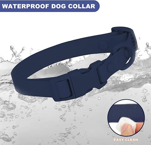 Miniatura 3 de FEimaX Collar de perro impermeable ajustable y resistente al olor, fácil de limpiar para perros grandes, medianos y pequeños, collares de mascotas