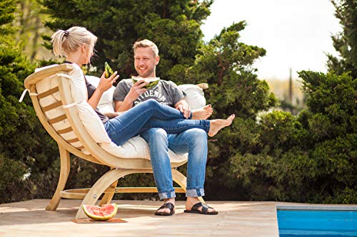 AMAZONAS Lounge Sofa Siena Due Natura aus FSC Fichtenholz ca. 170 x 95 x 65 cm bis 250 kg in Weiß - 3