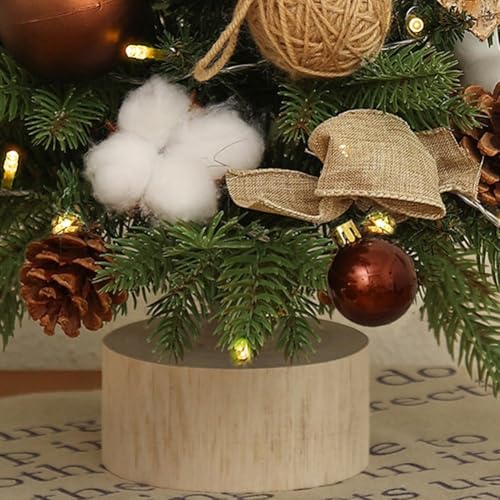 Adorno navideño artificial reutilizable con estructura densa para el hogar 3