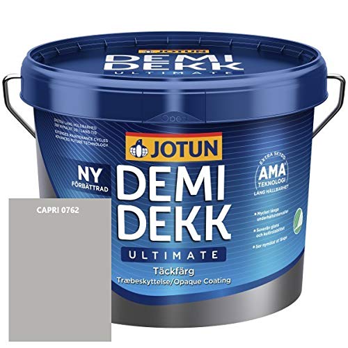 JOTUN DEMIDEKK ULTIMATE Täckfärg Holz-Farbe | Wetterschutz | Holzschutz | Absolute Premium-Qualität | 3 Liter CAPRI 0762