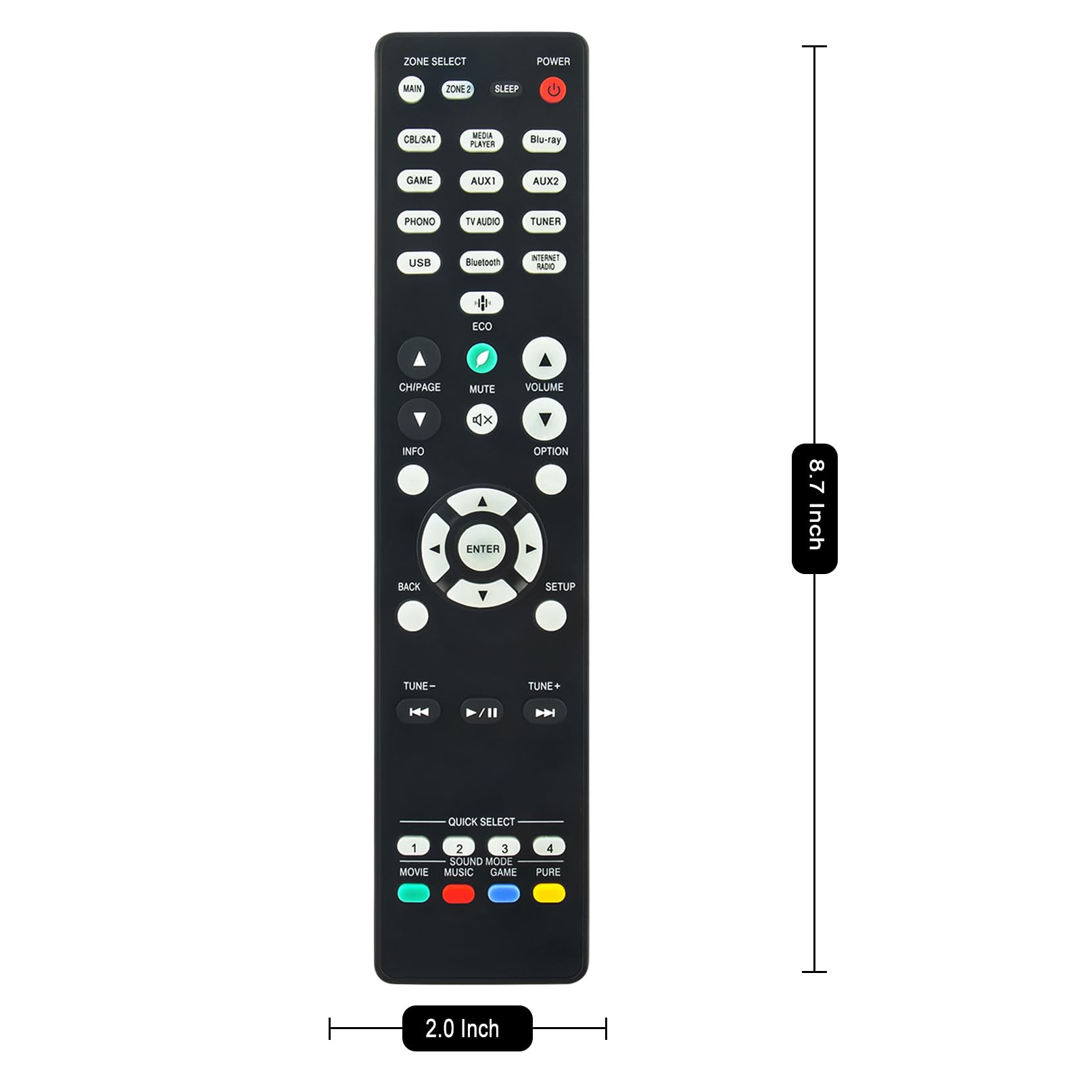 Amazon | 交換用RC-1244リモコンコマンダー DenonホームシアターAV