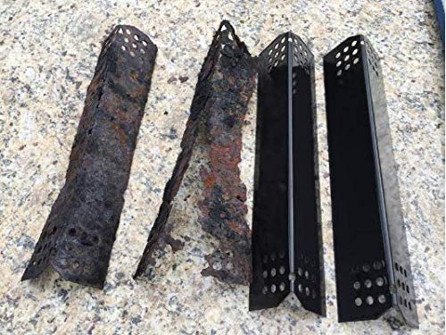 Hongso Ppg371 (4-Pack) Porcelain Steel Heat Plate, Heat Shield, Heat Tent, Burner Cover, Vaporizor Bar Replacement For Grill Master 720-0697, 720-0737, Nexgrill 720-0830H, 720-0783E Gas Grill Models #TOP3