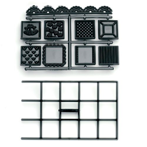 Patchwork Squares Patchwork Cutter Sugarcraft Equipment Tool, White,PWSQUARE