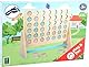 small foot Vier in Einer Reihe XXL Active aus Holz, Spielklassiker in riesig für den Garten, 12031