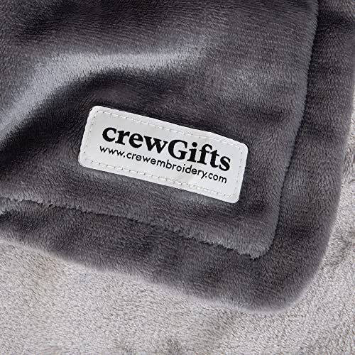 Personalised Dog Cat Blanket, Luxury Fleece Washable Pet Blanket - Embroidered with Any Name (Grey) - Image 9