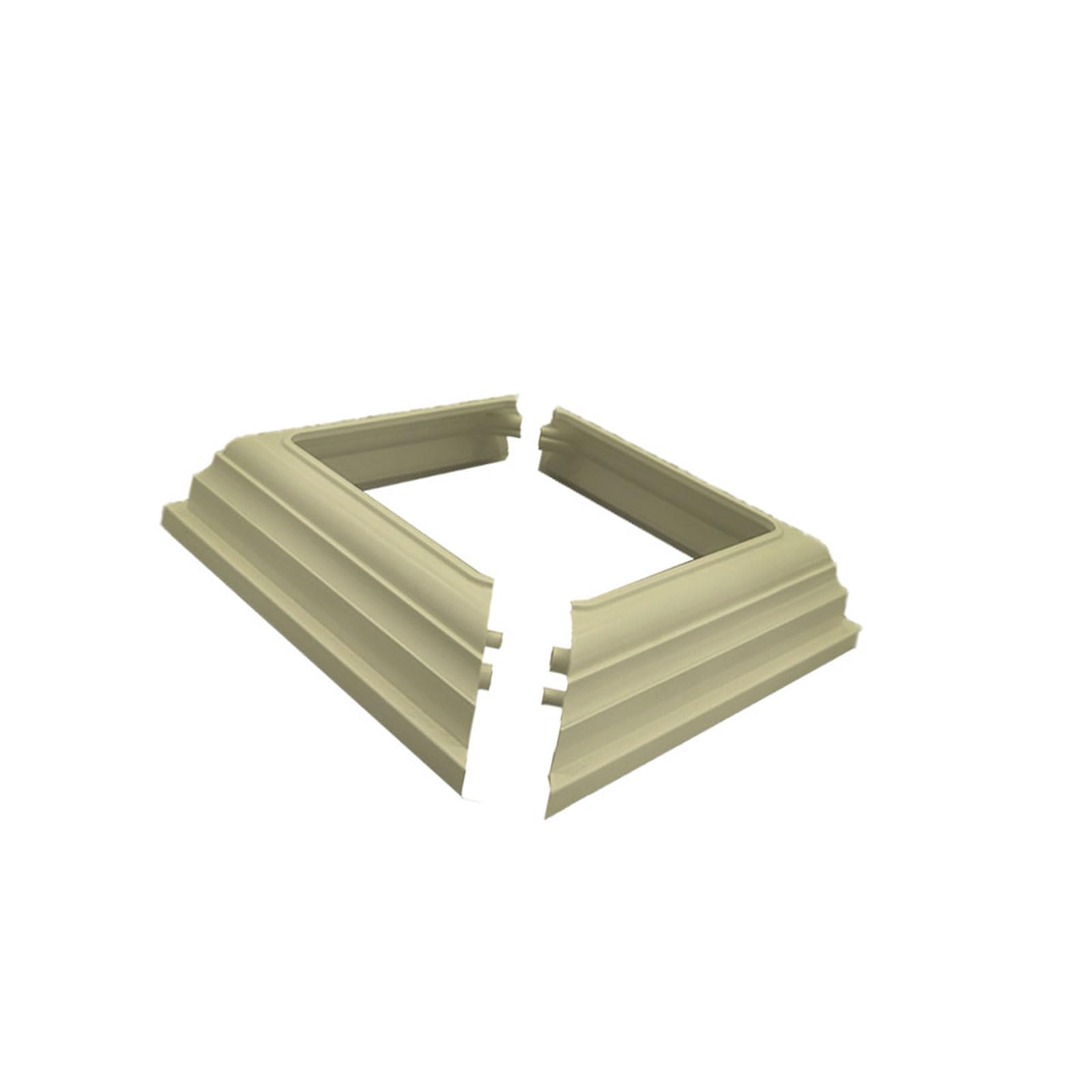 Type Fence Post Skirt Railing Decorative Base PVC Posts Column Wraps for Easy Installation and Maintenance for Hand and Stair Rails