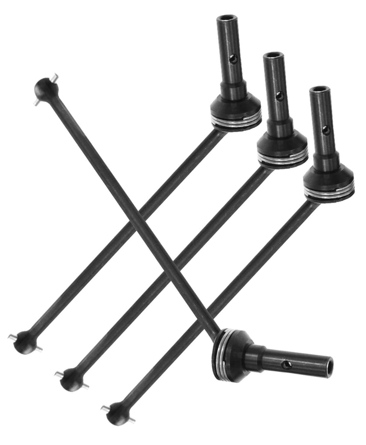 RCMYou RC Drive Shaft CVD Upgrades Part for 1/8 Sledge 4WD #95076-4, 4pcs Front Rear Harden Steel #45 Hops Up for 1/8 4WD Sledge Monster Truck 95076-4