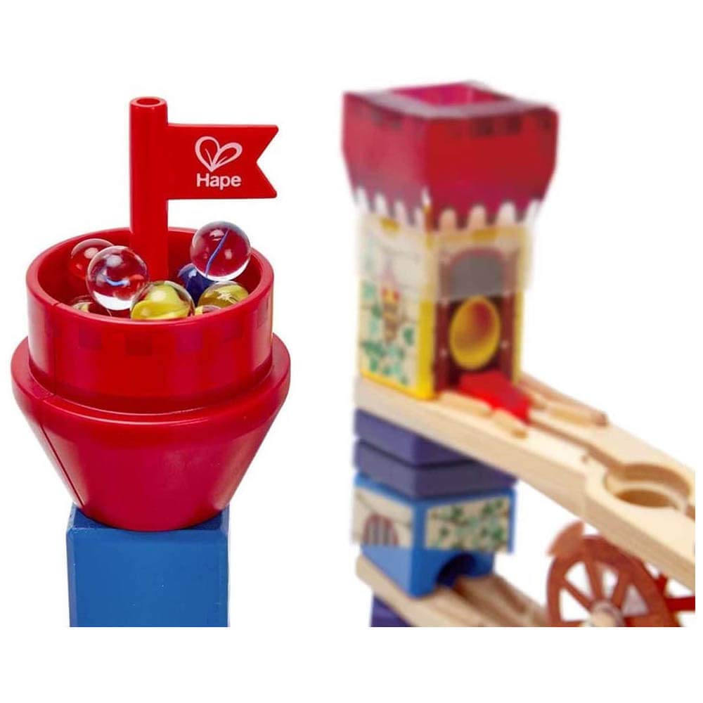 Buy Hape Medieval Quest Wooden 185 Piece Game Quadrilla Marble Run Race