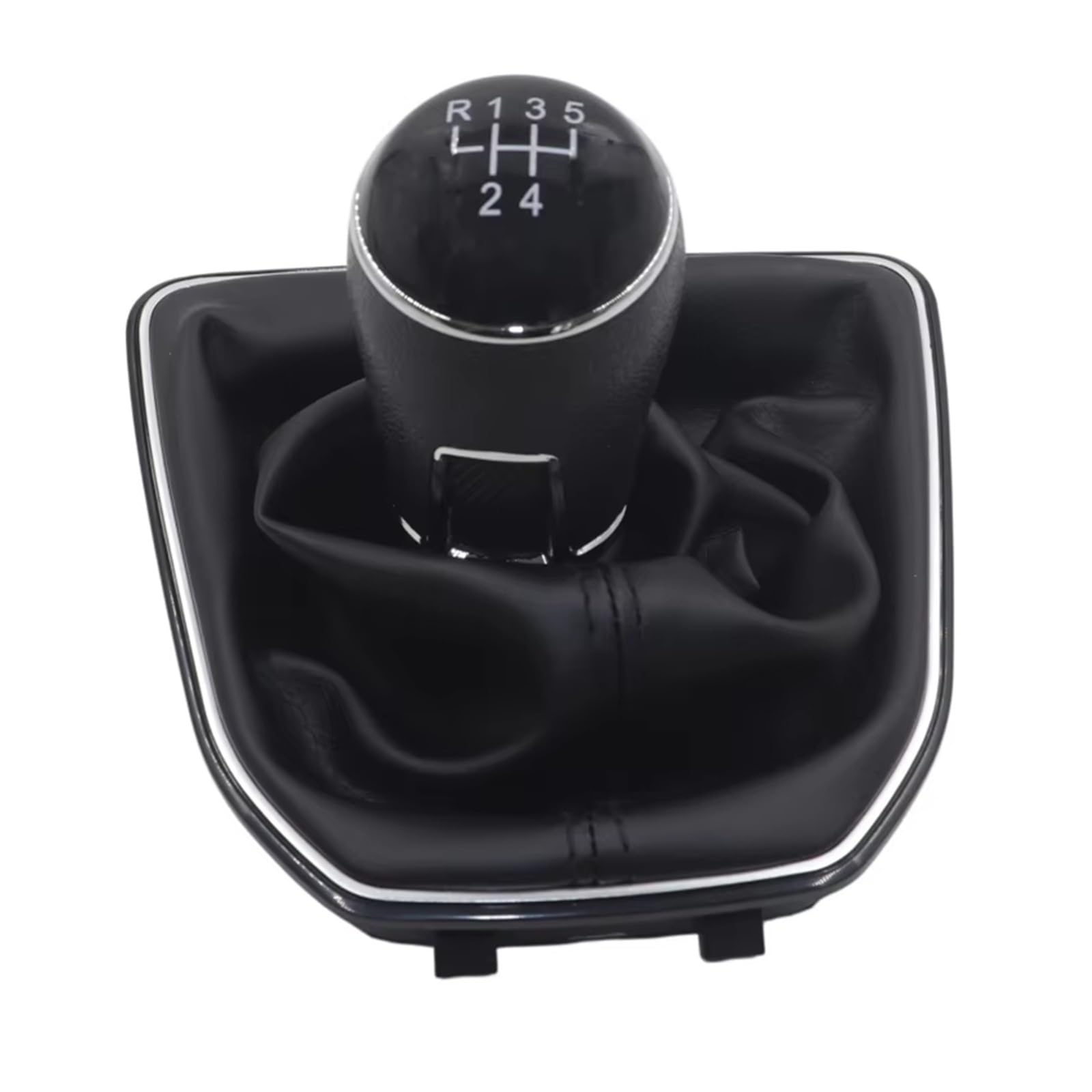 Ppxbfd 5 Speed A Set Shift Gear Lever Knob For Vw For Caddy 4 Iv Mk4 Sa 2015-2019 Lever Gaiter Manual Gear Shift Knob Boot Cover Car Shift Gear Knob Handle(5 Speed A Set)
