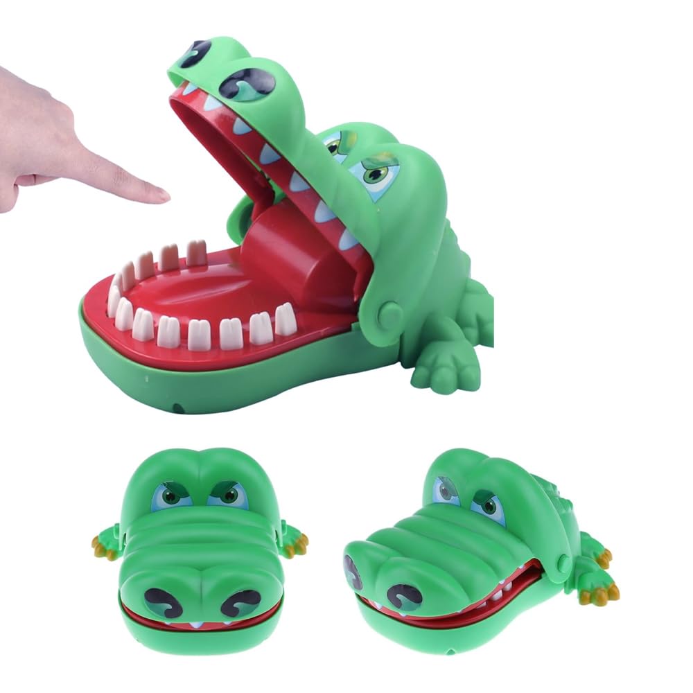 AMERTEERCrocodile Teeth Toys Game For Kids, crocodile Biting Finger Dentist Games Funny Toys, Toddler Board Games For Toddler, Funny Novetly crocodile Toy For Kids Gift Ages 4+ Funny Family Party Toy