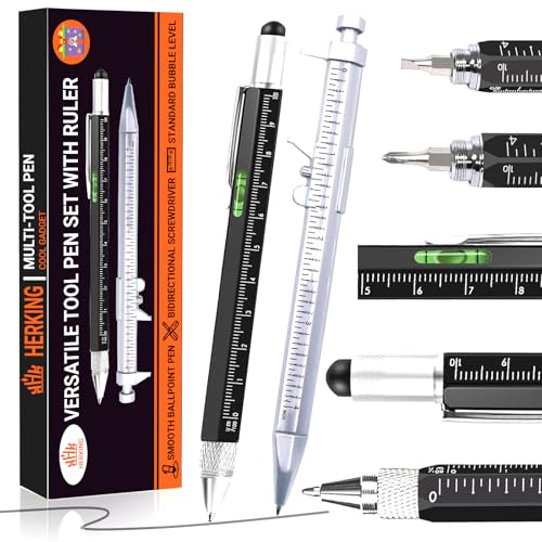 Stocking Stuffers for Adults Men Him,Multitool Pen Set, Christmas Gifts for Men, Cool Gadgets for Mens Christmas Gifts, Birthday Gifts for Men/Dad/Husband, Gifts for Men Who Have Everything