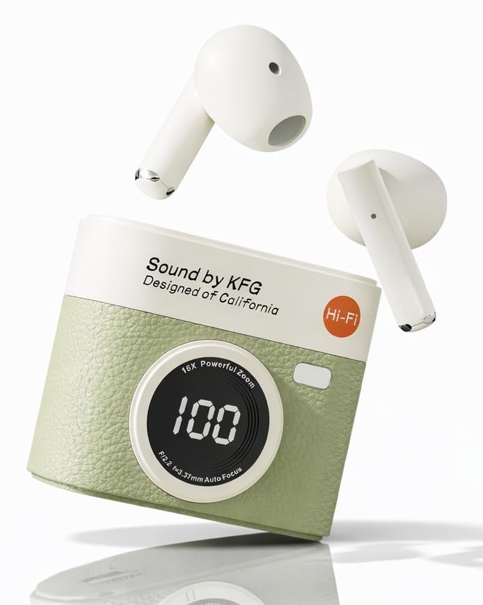 Image of Q88 TWS Earbuds with Digital Display, BT 5.49+ENC for Clear Calling, Low Latency Gaming Wireless Headphone, 40 Hours Play, Immersive Sound, Touch Control, IPX4 & Voice Assistance. (Green)