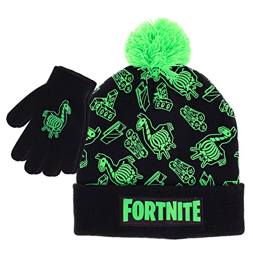 Fortnite Boys Winter Beanie & Snow Gloves Set
