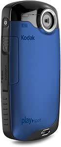 Kodak Zx3 PlaySport Full HD Camcorder (5 Megapixel, 5,1 cm (2 Zoll) Display, 4-fach digitaler Zoom, SD/SDHC-Kartenslot, HDMI, bis zu 3 m wasserdicht) blau