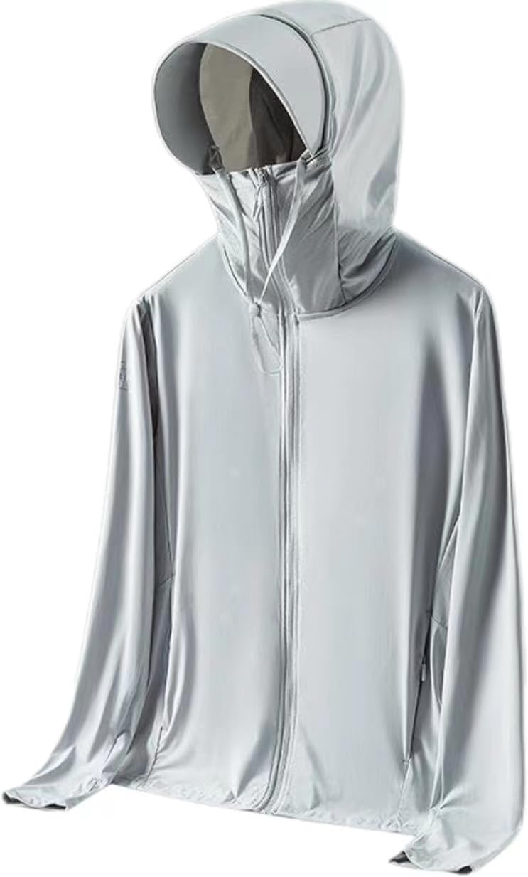 Lightweight Sun Protection Clothing for Men and Women, UPF 50+ Sun Protective Jacket Hoodie Long Sleeve UV Shirts
