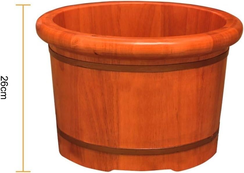 Balde de madera para baño de pies, estilo roble miniatura 4