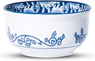 GLP - Cuenco de cerámica coreano para el hogar, color azul y blanco