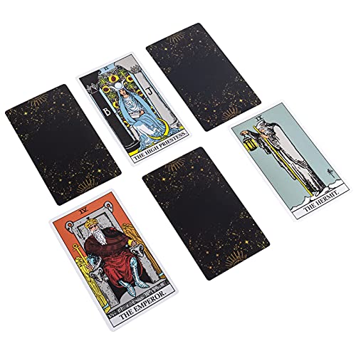 Hunnee Tarot Cards Deck With Guidebook Set For Beginners And Experts Readers, 78 Tarot Deck Cards With Booklet, Classic Traditional Tarot Deck Standard Size 4.75" X 2.75", Fortune Telling Cards Game #TOP3