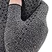 Psytfei Half Finger Gloves 1 Pair Compression Arthritis Gloves Half Finger Bike Bicycle Gloves Work Gloves Fingerless Gloves for Women Men(M-grey)