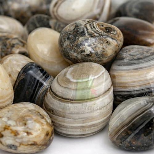 Image of Sulemani Tumble Stone | 50 gm Tumbled Gemstones | Reiki Healing Stones | Home Decor Pebbles | Aquarium Gravel | Garden & Table Dcor