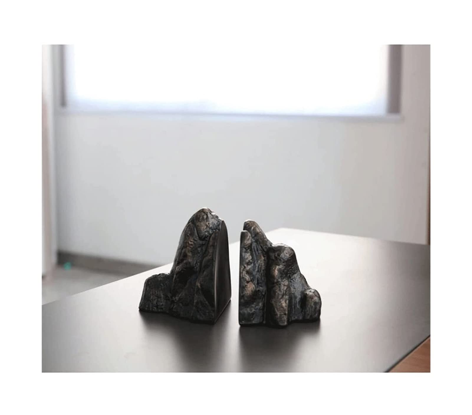 Book Ends Book End Creative Bookends Retro Ends Classic New Chinese Rockery Bird Bookend Office Home Furnishing Decoration Gifts For Home Office(4.7in)