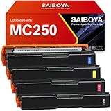 【Colore del toner】: 1* M C250 toner Schwarz,1* M C250 toner Cyan,1* M C250 toner Magenta ,1* M C250 toner Gelb(408340 408352 408341 40834).