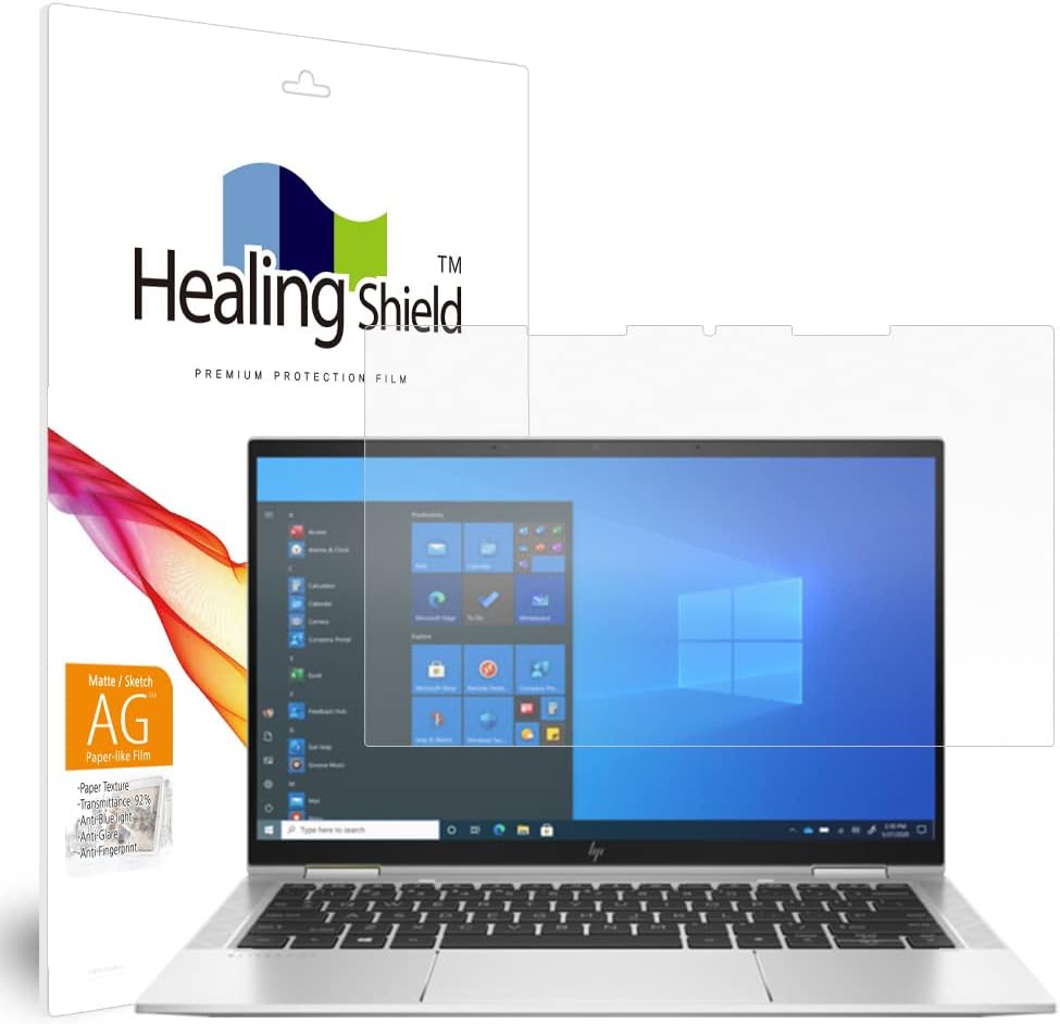 Muellery Healingshield Screen Protector Paper-Like Eye Protection Anti Blue Ray Anti Glare Paper Texture Film Compatible with HP EliteBook X360 1030 G8 PHPA1664_Laptop