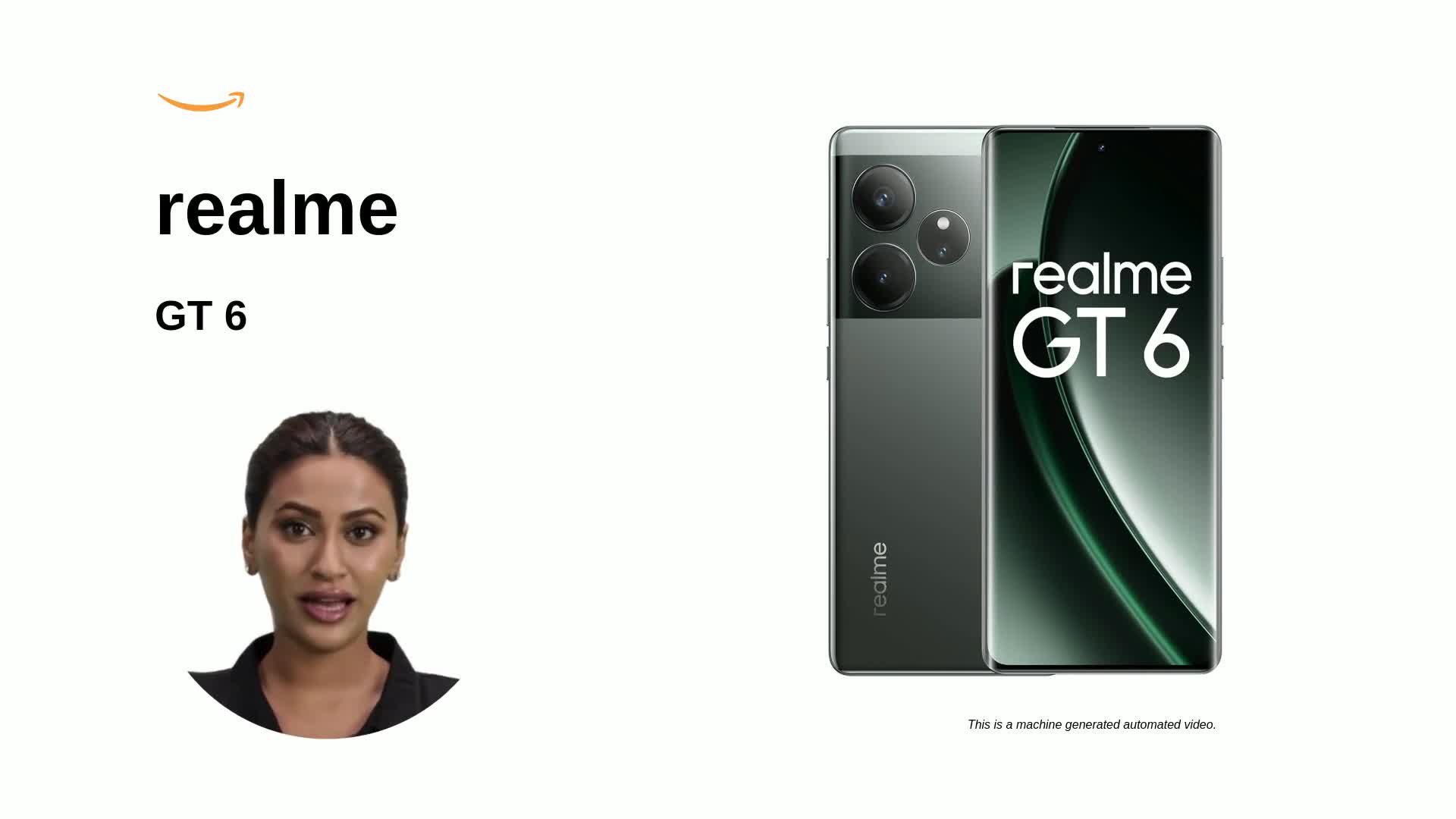 realme GT 6 5G Smartphone 12GB+256GB Green, 6.78 inch Screen