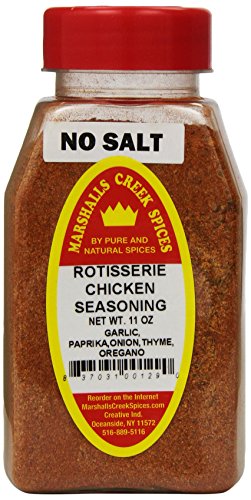 Marshall’s Creek Spices Rotisserie Chicken Seasoning, No Salt, 12 Ounce