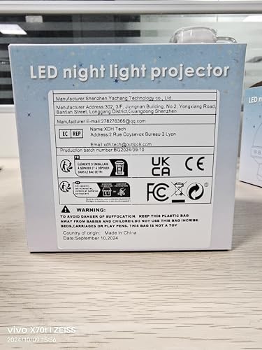 YACHANCE Baby Night Light Star Projector Night Light projector for Kids Room with Sound Machine White Noise Machine for Sleeping Soother Nursery Lamp 9 Natural Sounds 20 Lullabies Remote Control Timer - Image 7