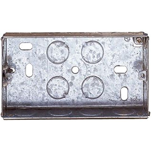 2 GANG 25MM Electrical Back Boxes/Mounting Boxes Amazon.co.uk