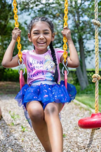 Image of Disney Princess Girls' T-Shirt and Tutu Skirt Set with Scrunchie Toddler to Big Kid
