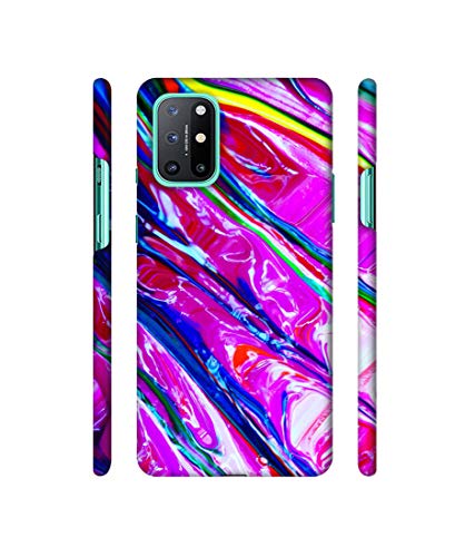 Image of Amazon Brand - Solimo Designer Oil Color 3D Printed Hard Back Case Mobile Cover for OnePlus 8T