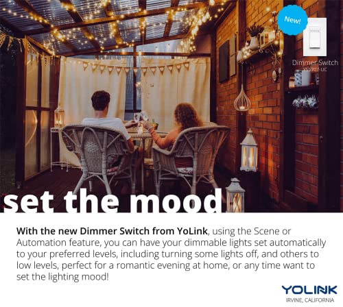 Image of YoLink Smart Dimmer Switch, Alexa, Google, IFTTT Integration, Neutral Wire & YoLink Hub is Included
