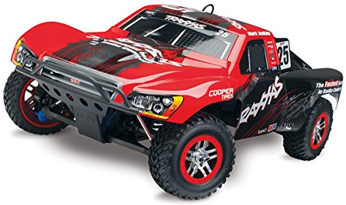 Traxxas Slayer Pro 4X4: Powered 4WD Short Course Racing Truck (1/10 Scale), Red/Black