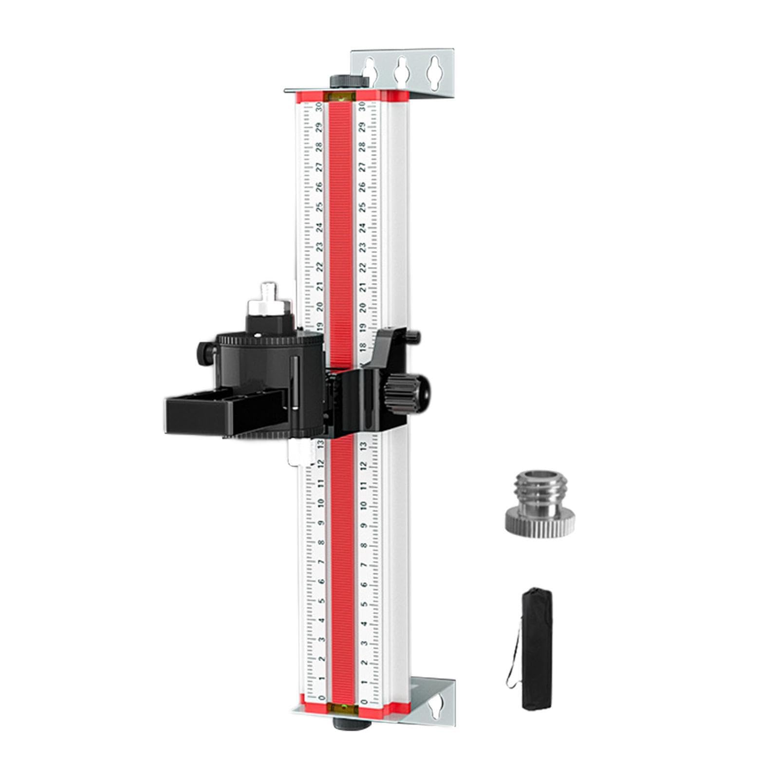 Pixzcsa Leveling Tool Support Multifunctional Accurate Leveler Wall Bracket Leveler Holder Sturdy Durable Clear Scale Features Wall Leveling Bracket For, Movable 30Cm