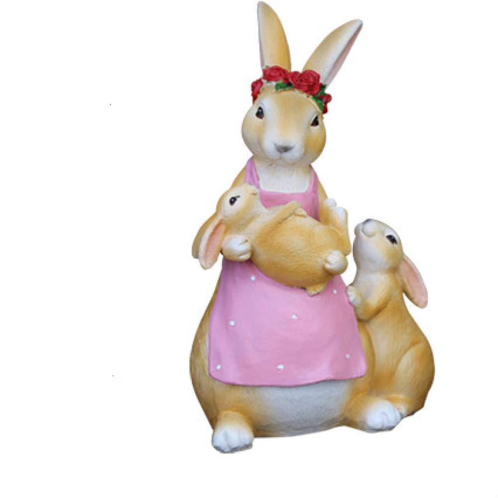 Kreative Geschenke for Zuhause, Büro, Schreibtisch, süße Kaninchenstatue aus Kunstharz, Dekoration, Ornament, Gartendekoration, Gartendekoration, Gartendekoration, Karte, kleine Tierskulptur
