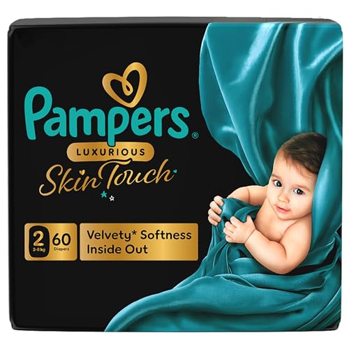 Pampers Luxurious Skin Touch Premium Diapers Size 2 3-8kg 60 for Infants