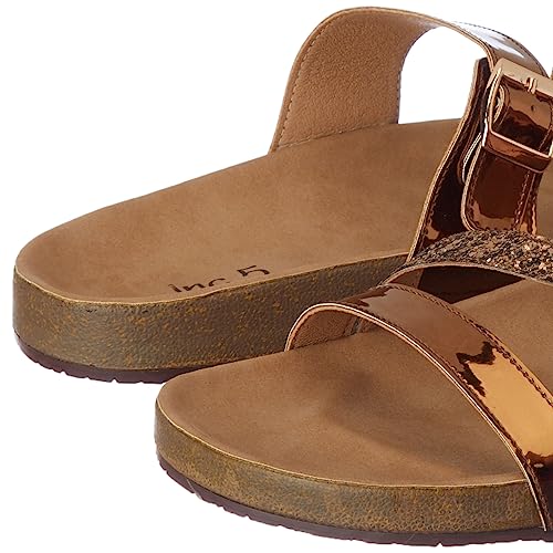 Image of Inc.5 Women Ant Gold Open Toe Flat Sandal