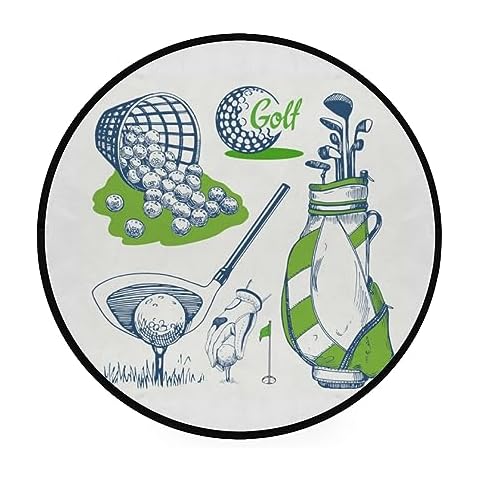 Hapuxt Round Nursery Rug 4Ft Cover