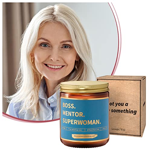 Boss Lady Gifts For Women - Natural Soy Candle - Best Boss Gifts For Mothers Day Birthday Or New Job Promotion, Coworker Leaving Farewell Retirement Present Idea For Female Boss Manager Or Supervisor #TOP1