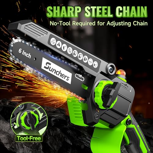 SUNCHERS 6-Inch Long-Run Chainsaw