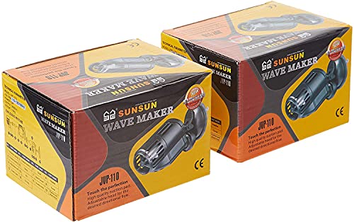 SunSun JVP-110 528 GPH Mini-Aquarienpumpe Wavemaker Powerhead w/Saugnapf, 2 Stück, Speed Wave Maker Aquarium Strömungspumpe Umwälzpumpe Wellenpumpe Strömungspumpe