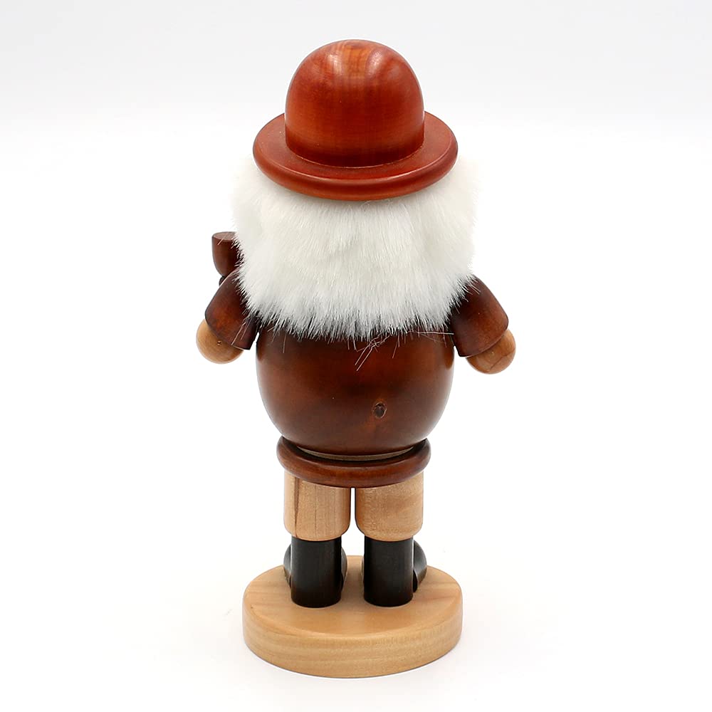 Dekohelden24 Wunderschöner Räuchermann als Korbhändler, ca. 19 cm